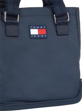 Bolso Tommy Jeans Uncovered Mini Tote Marino Para Mujer