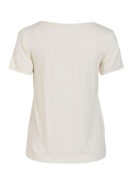 Camiseta Vila Mase Blanco Para Mujer