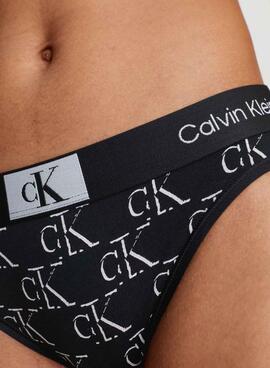 Braguitas Calvin Klein Litho Negro Para Mujer