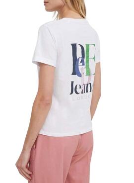 Camiseta Pepe Jeans Jazzy Blanco Para Mujer