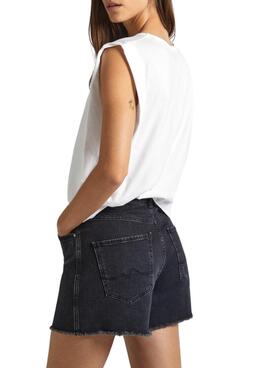 Camiseta Pepe  Jeans Laenor Blanco Para Mujer