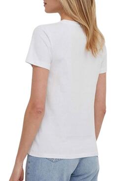 Camiseta Pepe Jeans Kallan Blanco Para Mujer