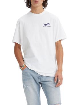Camiseta Levis Artwork Blanco para Hombre