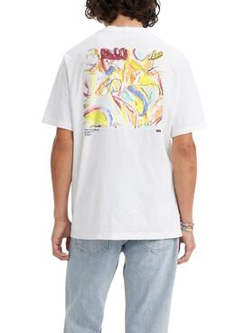 Camiseta Levis Artwork Blanco para Hombre