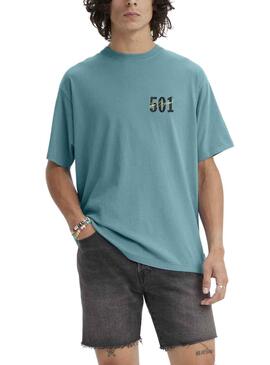 Camiseta Levis 501 Vintage Azul para Hombre