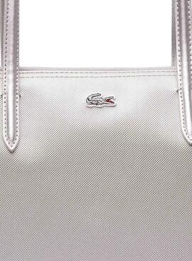 Bolso Lacoste Shopping Bag Blanco Para Mujer