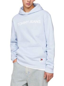 Sudadera Tommy Jeans Reg Bold Azul Para Hombre