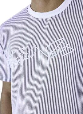 Camiseta Project x Paris Rayas Gris y Blanco Para Hombre