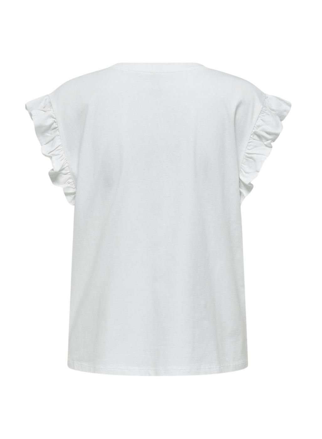 Camiseta Only Pernille Blanco Para Mujer