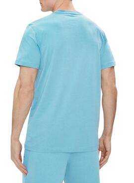 Camiseta Calvin Klein Jeans Monologo Azul Para Hombre