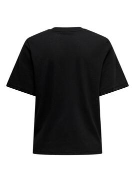 Camiseta Only Binis Negro Para Mujer