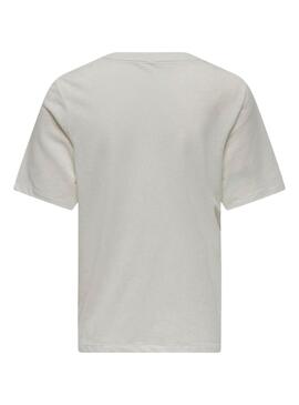 Camiseta Only Blinis Blanco Para Mujer
