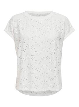 Camiseta Only Smilla Blanco Para Mujer