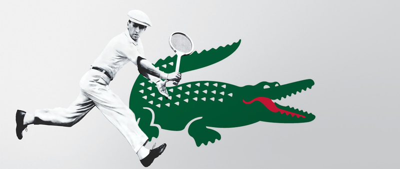 René Lacoste polo. Cocodrilo.