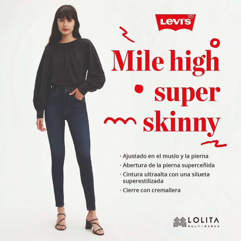 Pantalon Levis Tiro Alto para Mujer 