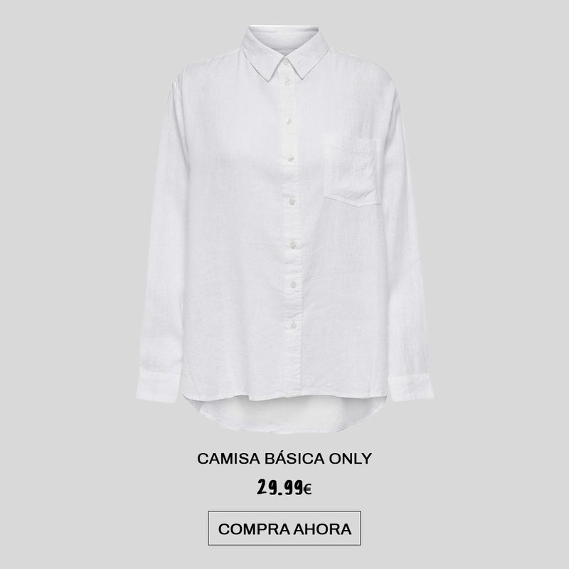 CAMISA BASICA BLANCA PARA MUJER