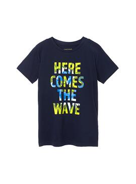 Camiseta Mayoral Wave Azul Marino Para Niño