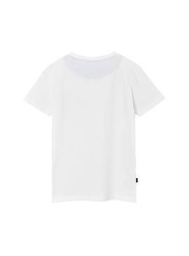 Camiseta Mayoral Bolsillo Combinado Blanco Niño