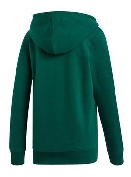 Sudadera Adidas Trefoil Hoodie Verde Mujer