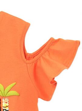 Conjunto Mayoral Hawai Naranja Para Niña