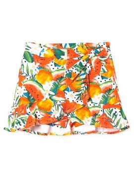 Falda Pantalón Mayoral Viscosa Naranja Para Niña