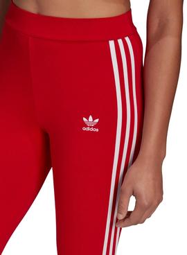 Mallas Adidas Adicolor Classics 3Bandas Rojo Mujer