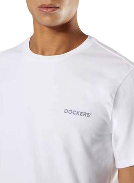 Camiseta Dockers Alpha Graphic Blanco Para Hombre