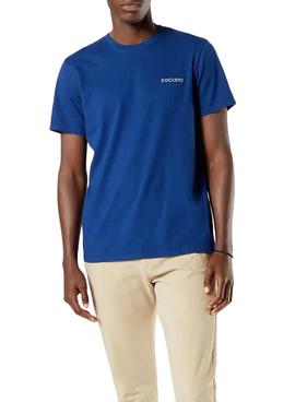 Camiseta Dockers Alpha Graphic Azul Para Hombre