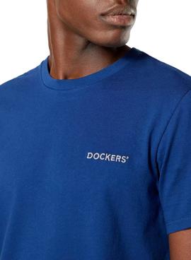 Camiseta Dockers Alpha Graphic Azul Para Hombre