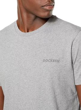 Camiseta Dockers Alpha Graphic Gris Para Hombre