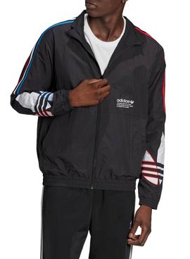 Chaqueta Adidas Tricol Adicolor Negro Para Hombre