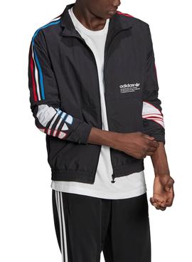 Chaqueta Adidas Tricol Adicolor Negro Para Hombre