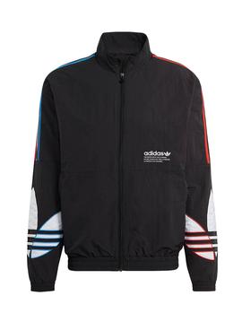 Chaqueta Adidas Tricol Adicolor Negro Para Hombre