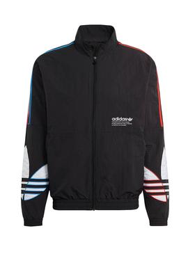 Chaqueta Adidas Tricol Adicolor Negro Para Hombre