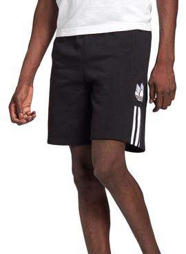 Bermuda Adidas 3D Trefoil Negro Para Hombre