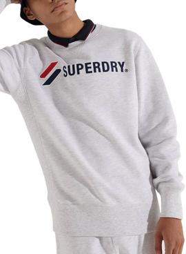 Sudadera Superdry Sportstyle Gris Para Hombre