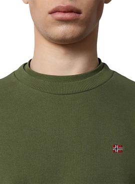 Sudadera Napapijri Balis Crew Verde Para Hombre