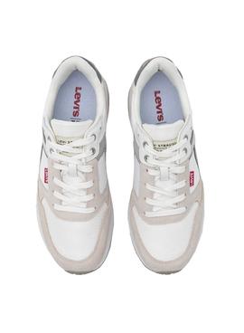 Zapatillas Levis Oats Blanco Para Hombre