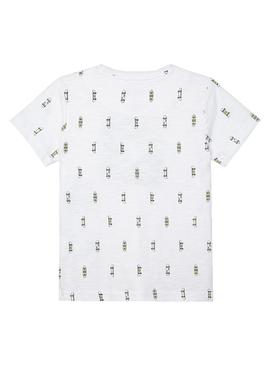 Camiseta Mayoral Ecofriends Monopatin Blanco Niño