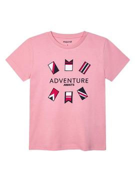 Camiseta Mayoral Adventure Rosa Para Niño