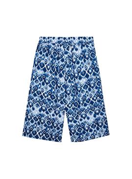 Pantalón Mayoral Culotte Estampado Azul Para Niña