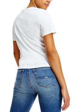 Camiseta Tommy Jeans Timeless Blanco para Mujer
