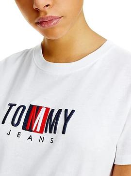 Camiseta Tommy Jeans Timeless Blanco para Mujer