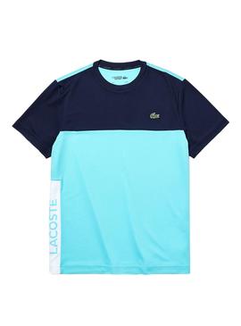 Camiseta Lacoste Train Azul para Hombre