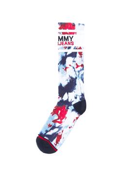 Calcetines Tommy Jeans Tie Dye Azul Marino