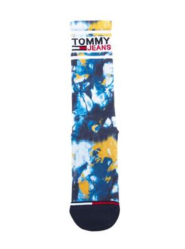 Calcetines Tommy Jeans Tie Dye Azul 