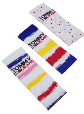 Calcetines Tommy Jeans TH Uni Paint Blanco