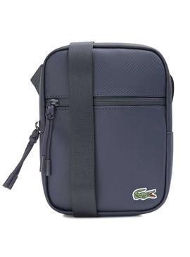 Bolso Lacoste Flat Crossover Azul Marino Hombre