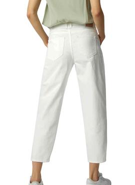 Pantalón Vaquero Only Troy Life Blanco Para Mujer