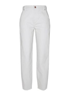 Pantalón Vaquero Only Troy Life Blanco Para Mujer